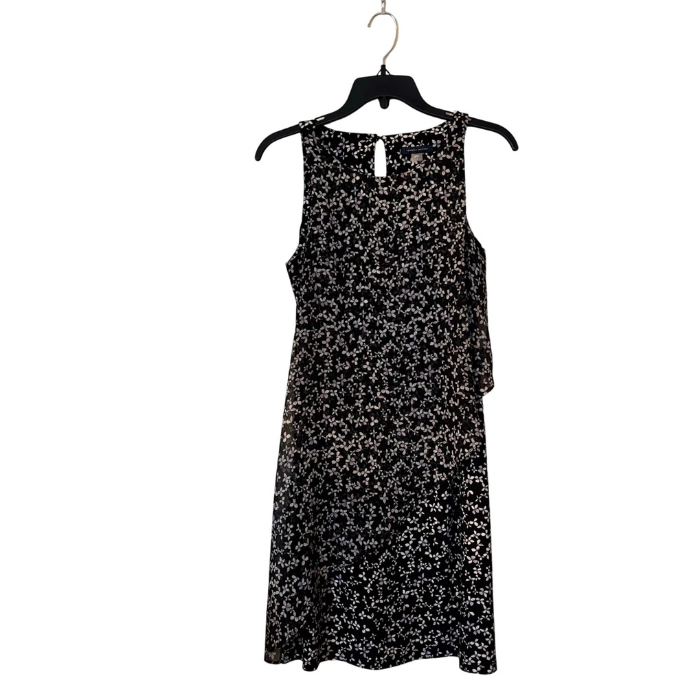 Tommy Hilfiger Women's Sleeveless‎ Dress Size 2 Floral Chiffon Shift Layered